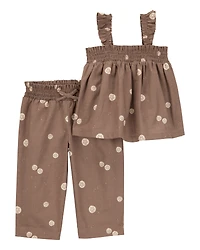 Baby Girl 2-Piece Printed Tank & Pant Set
