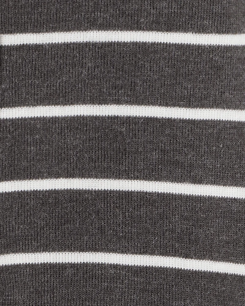 Baby Boy 3-Piece Striped Sheep Print Long-Sleeve Bodysuits & Pant Set - White/Black