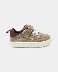 Baby Boy Every Step® First Walker Casual Shoes - Khaki/White