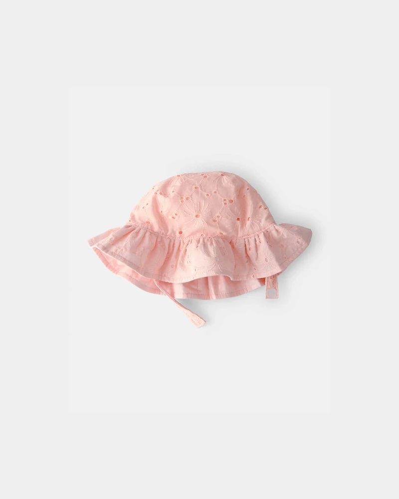 Baby Girl Floral Sunhat - Pink