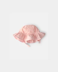 Baby Girl Floral Sunhat - Pink