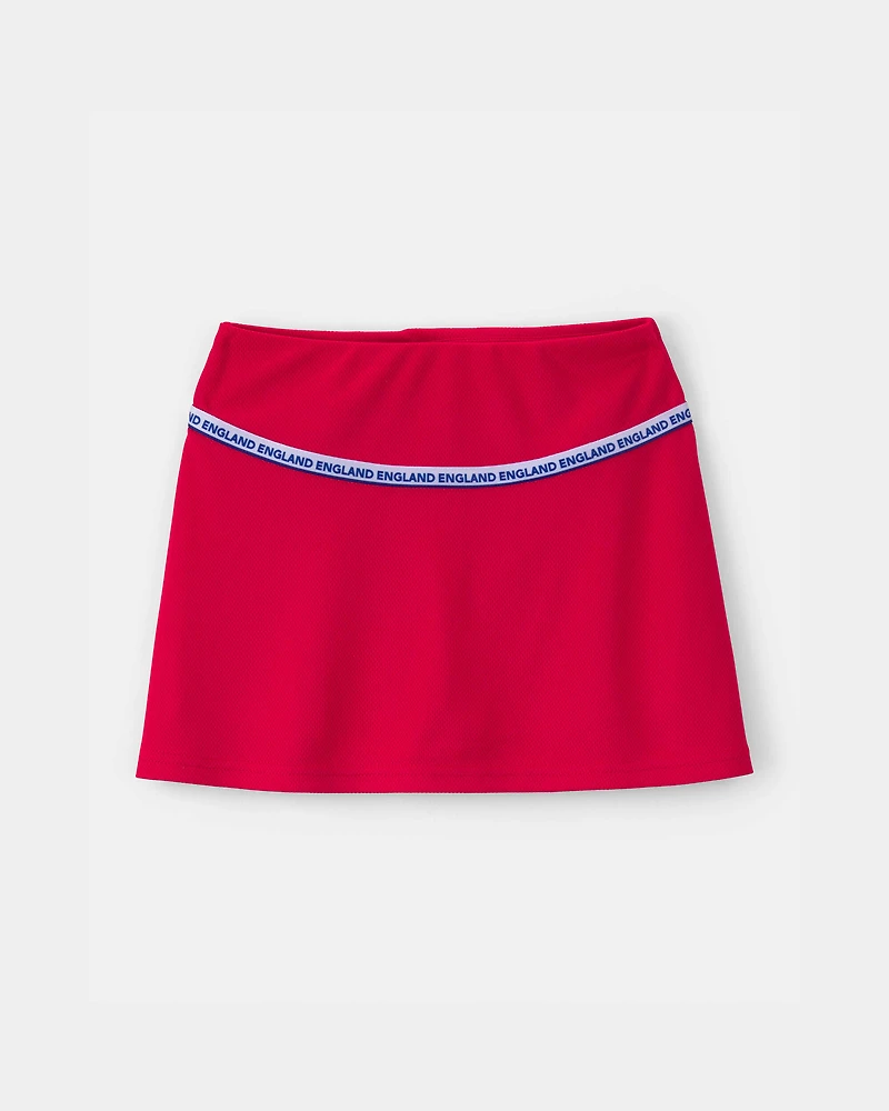 Girls Umbro England Active Skort - Red