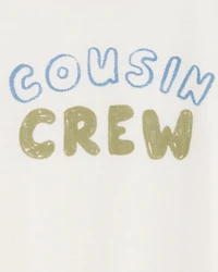 Toddler Boy Cousin Crew Short-Sleeve Graphic Tee -White