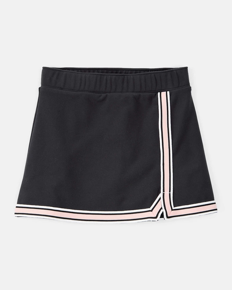 Girls Knit Active Skort - Black