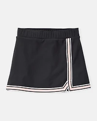 Girls Knit Active Skort - Black
