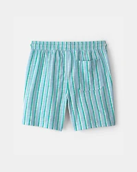 Boys Striped Shorts - Blue