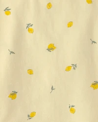 Toddler Girl 2-Piece Lemon Top & Short Set - Yellow