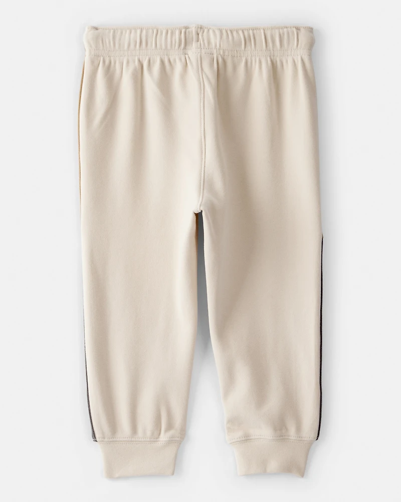 Toddler Boy Colourblock Joggers - Tan