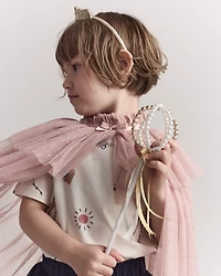 Toddler Girl 2-Pack Crown & Septer Set - Gold/Pearl