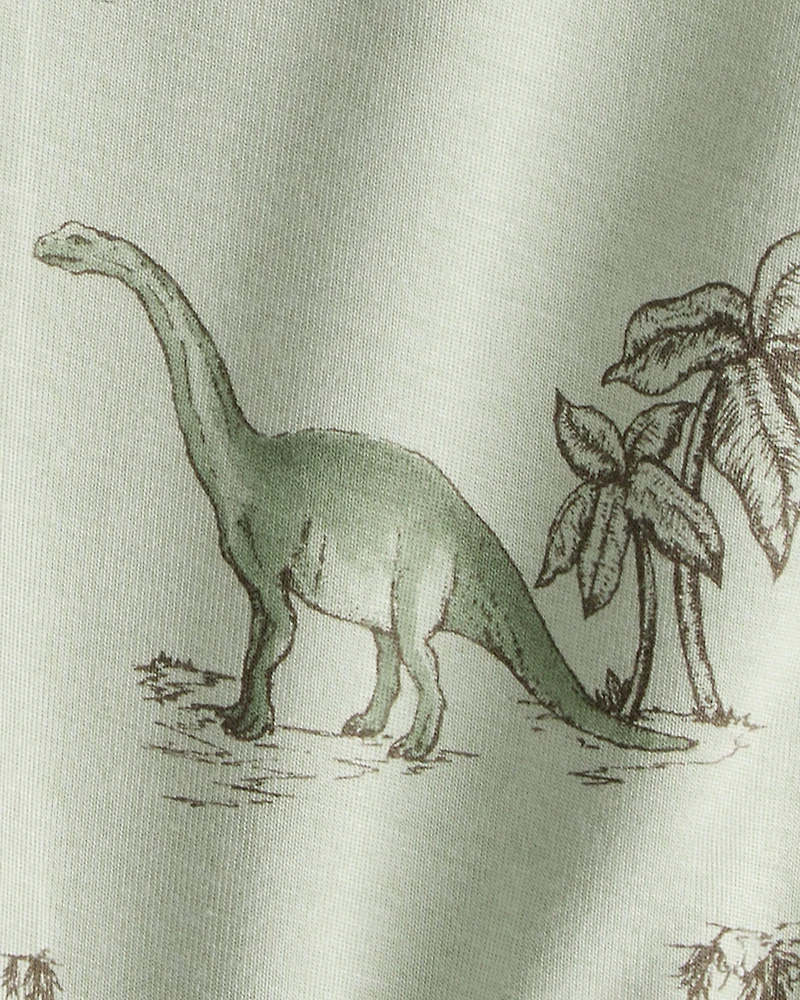 Baby Boy 2-Pack Dinosaur Print PurelySoft Pull-On Pants - Green