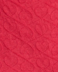 Baby Girl 3-Piece Heart Quilted Vest Outfit Set - Red