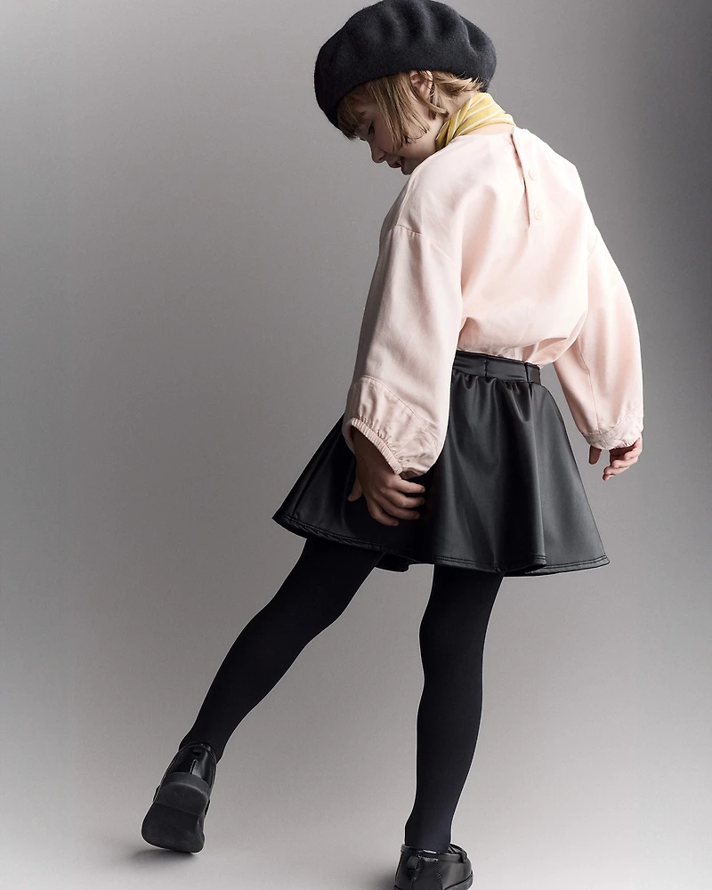 Toddler Girl Blouson Cuffed Long-Sleeve Top - Blush