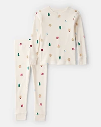 Toddler Holiday Print 2-Piece Pyjama Set