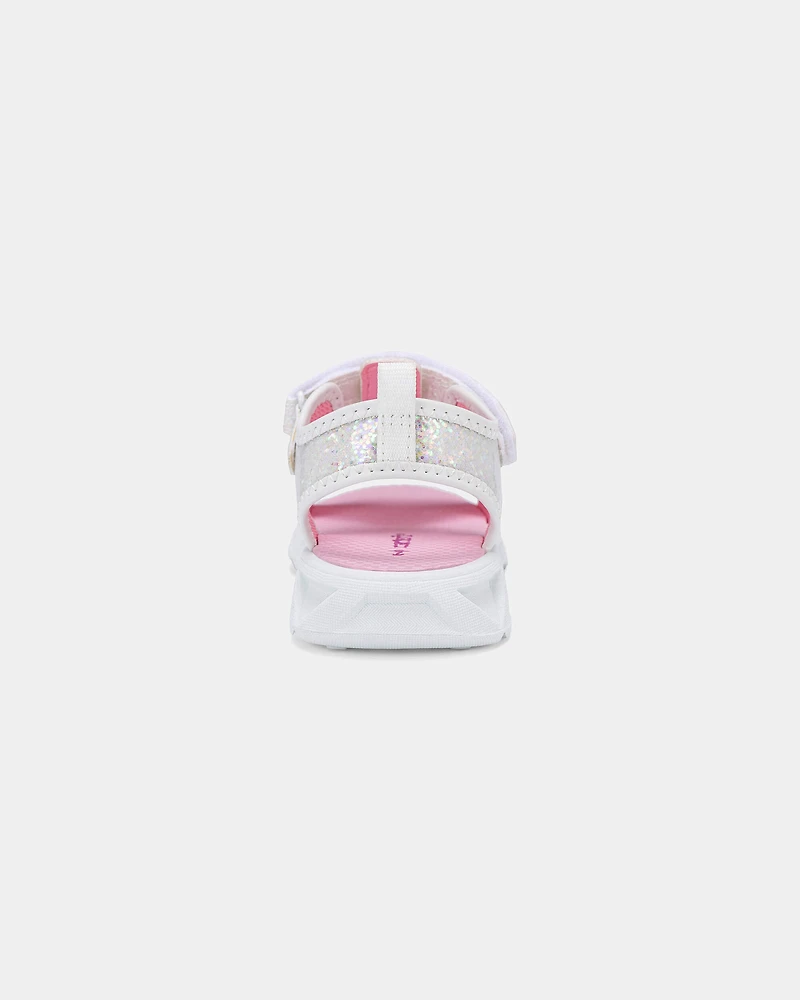 Toddler Girl Heart Light Up  Sandals