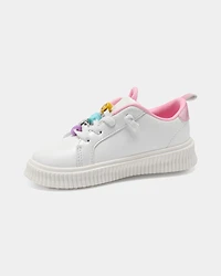 Toddler Girl Charm Casual Shoes - White/Pink