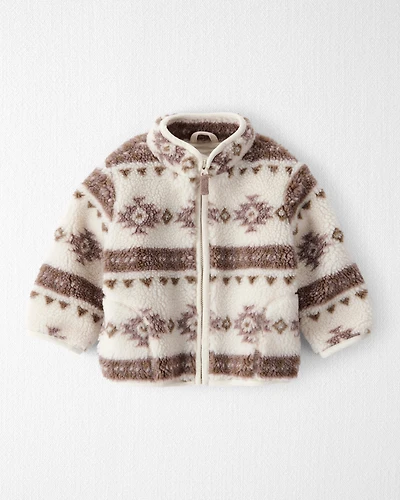 Baby Recycled Aztec Sherpa Jacket