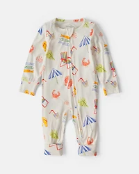 Baby Beach PurelySoft™ 2-Way Zip Sleeper - Cream