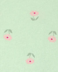 Toddler Girl Floral Short-Sleeve Dress - Green