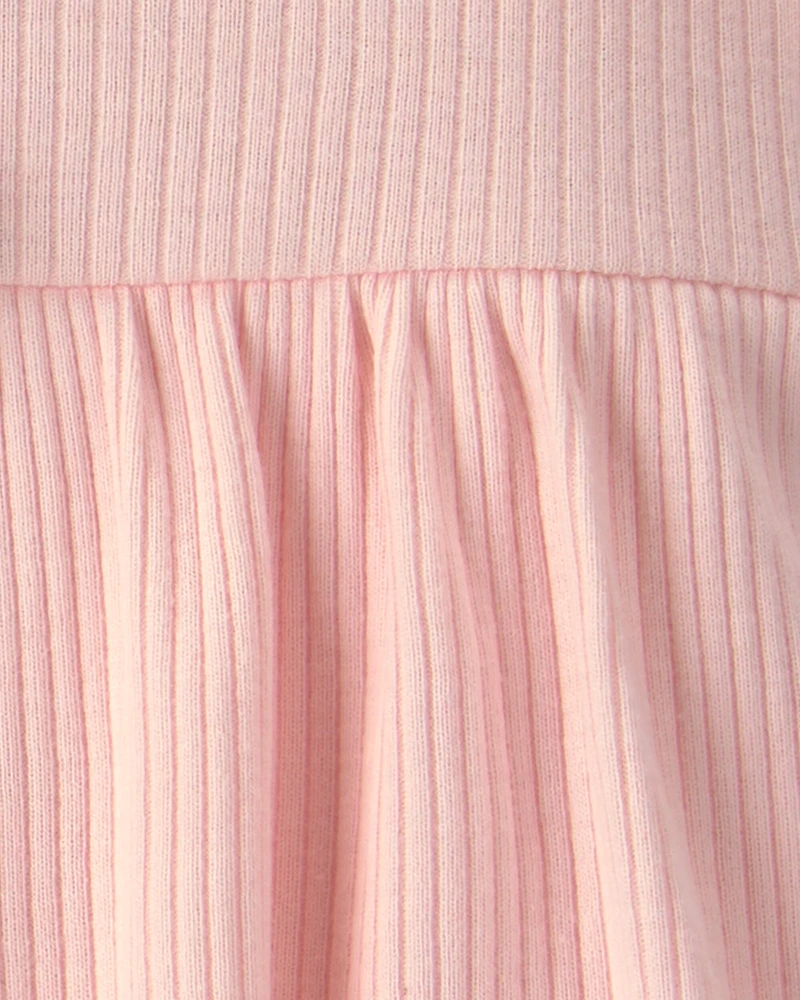 Baby Girl 2-Pack Floral Short-Sleeve Bodysuit Dress - Pink/Ivory