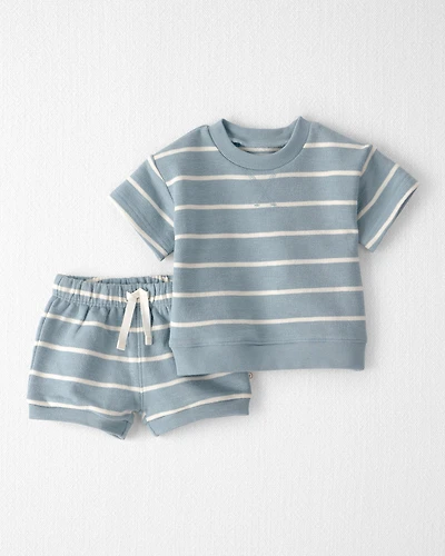 Baby 2-Piece Organic Cotton Striped Set