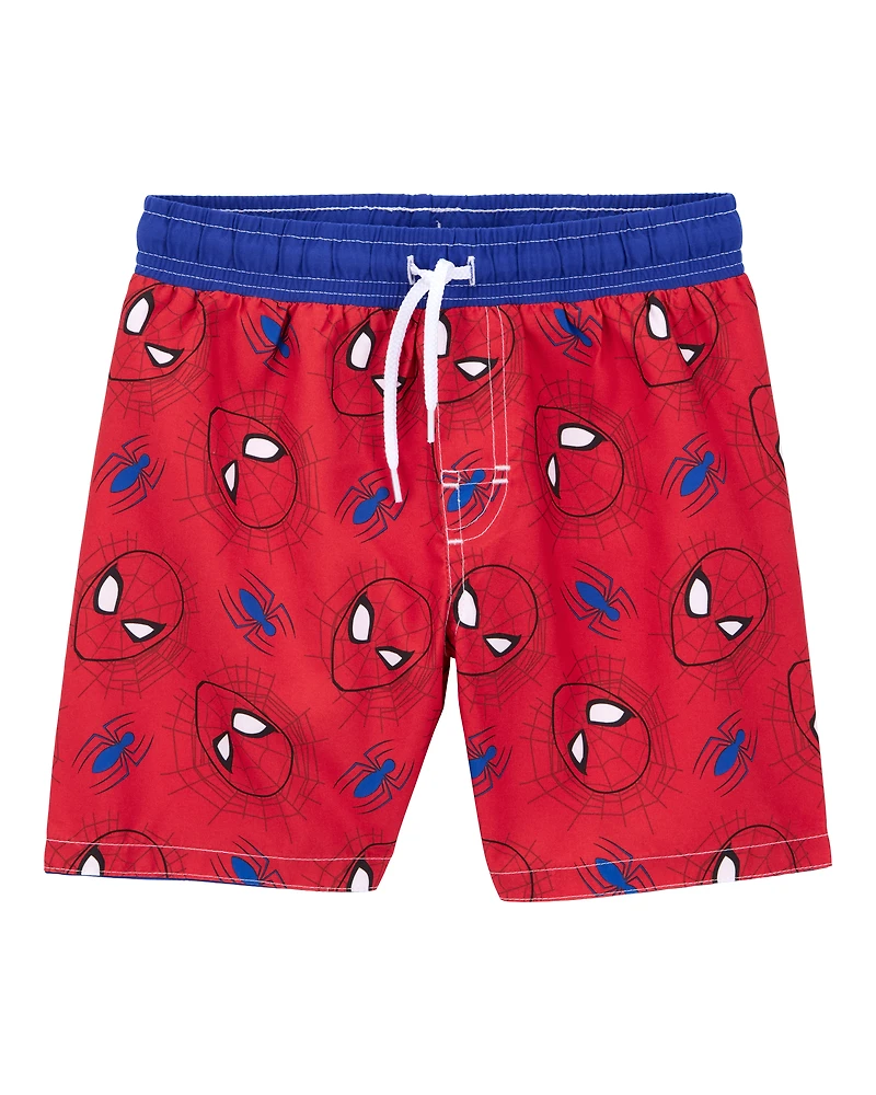Kid 2-Piece Spider-Man Rashguard & Swim Trunk Set