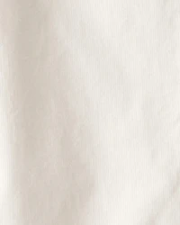 Girls Corduroy Wide-Leg Pants - Ivory