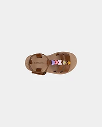 Toddler Girl Charm Sandals - Brown