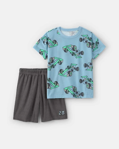 Boys 2-Piece Race Car Pyjama Set