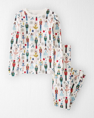 Kid Organic Cotton Pyjamas Nutcracker Print