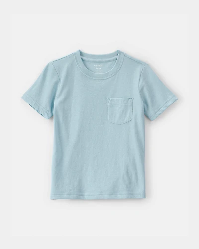 Toddler Solid Pocket T-Shirt - Blue