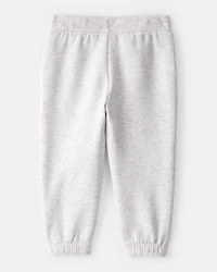 Baby Girl Cotton Joggers - Grey