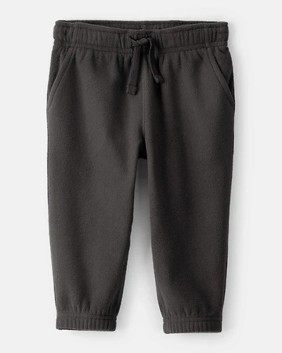 Baby Boy Fleece Joggers - Black