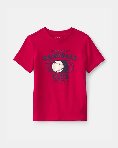 Toddler Boy 'Baseball Club' Graphic Tee - Red