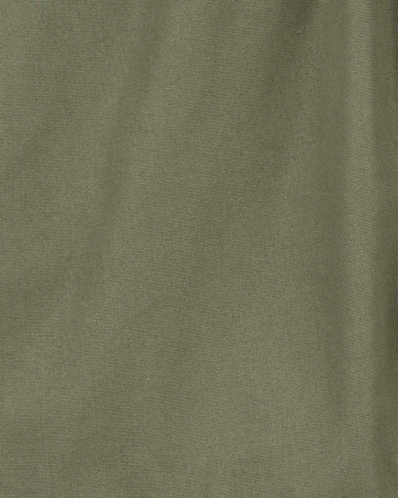 Baby Pull-On Poplin Shorts - Green