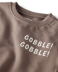 Baby Organic Cotton Gobble French Terry Bubble