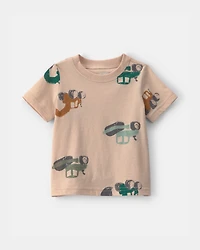 Baby Boy Construction Tee - Brown