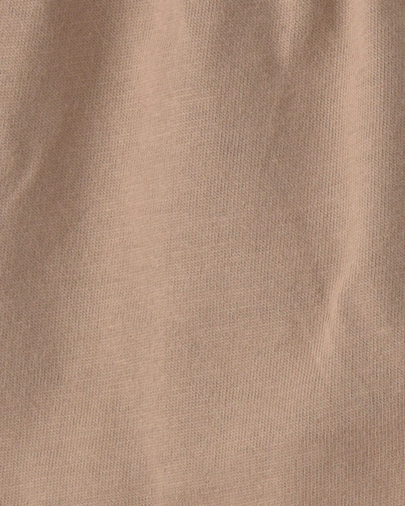 Baby Boy 2-Piece Short-Sleeve Bodysuit & Short Set - Brown/White