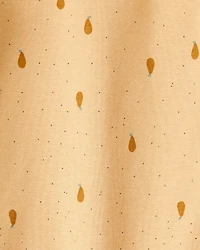 Baby Girl 5-Pack Fruit Print Cotton Multipack Bodysuits - Brown/Green/Pink/Red/White