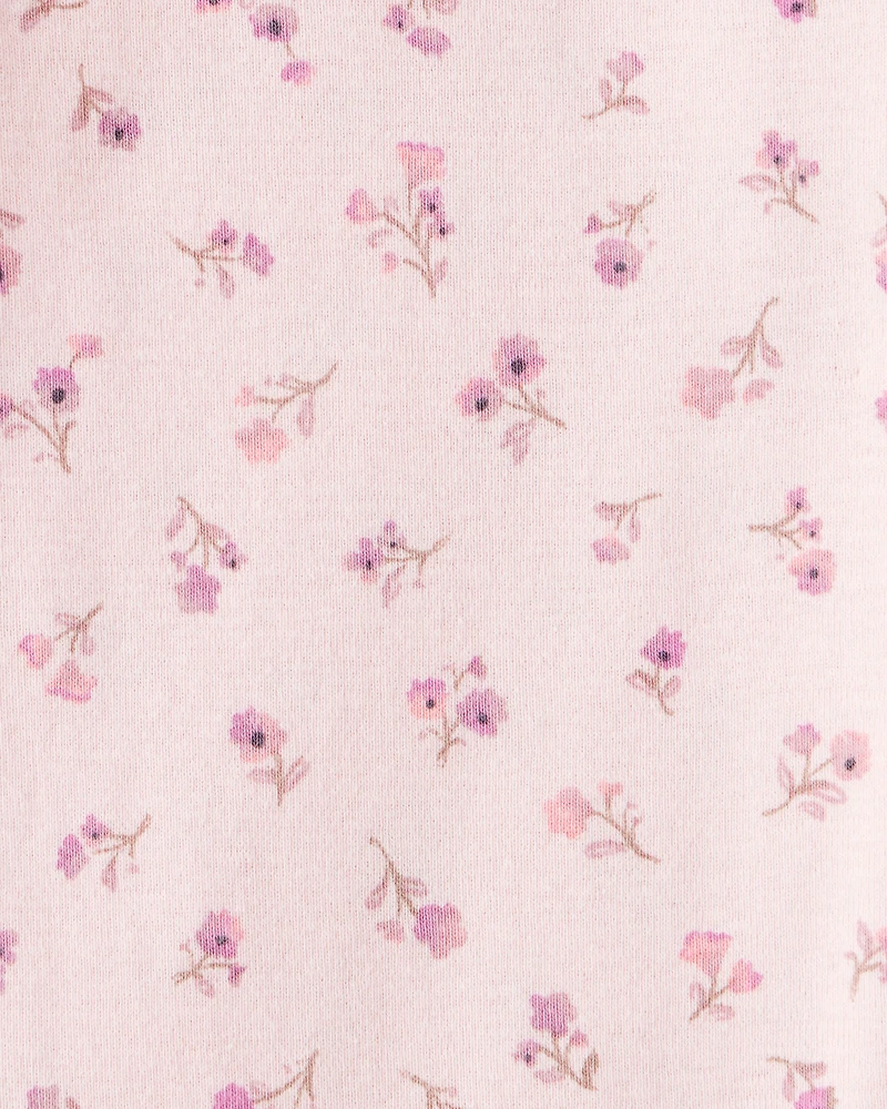 Baby Girl 4-Pack Koala Print Cotton Long-Sleeve Multipack Bodysuits - Purple/White/Pink