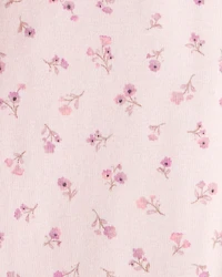 Baby Girl 4-Pack Koala Print Cotton Long-Sleeve Multipack Bodysuits - Purple/White/Pink