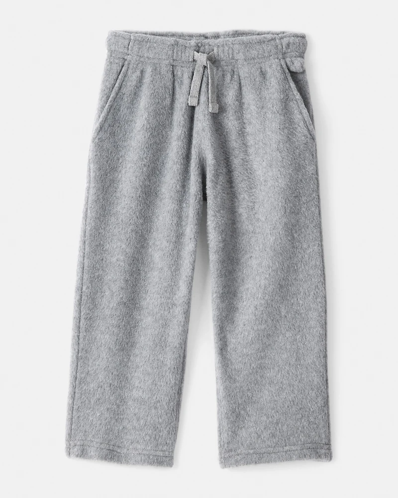 Toddler Boy Fleece Joggers - Grey