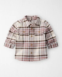 Baby Boy Organic Cotton Button-Front Flannel