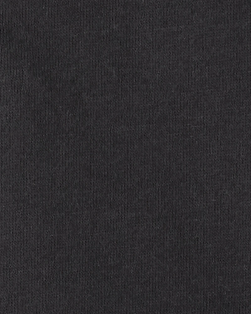 Toddler Boy Solid Fleece Quarter Zip Sweatshirt - Black