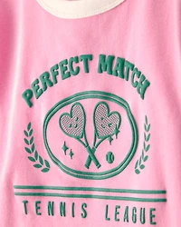 Girls 'Perfect Match' Tennis Active Top - Pink