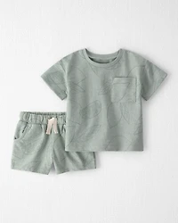 Baby 2-Piece Shorts Set Made with Organic Cotton Sienna Breeze
