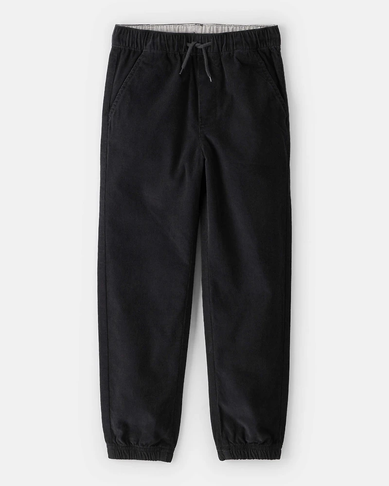 Boys Corduroy Joggers - Black