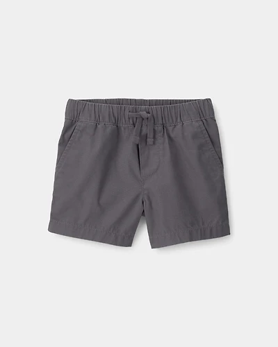 Baby Boy Canvas Shorts - Grey