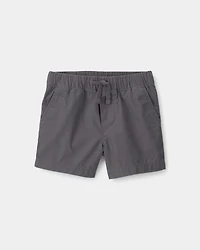 Baby Boy Canvas Shorts - Grey