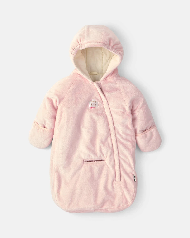 Baby Girl Velboa Prambag- Pink