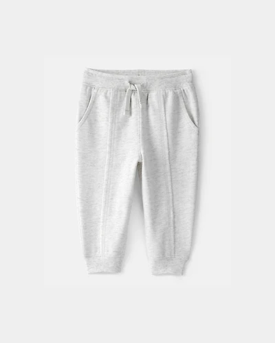 Baby Boy French Terry Joggers - Grey